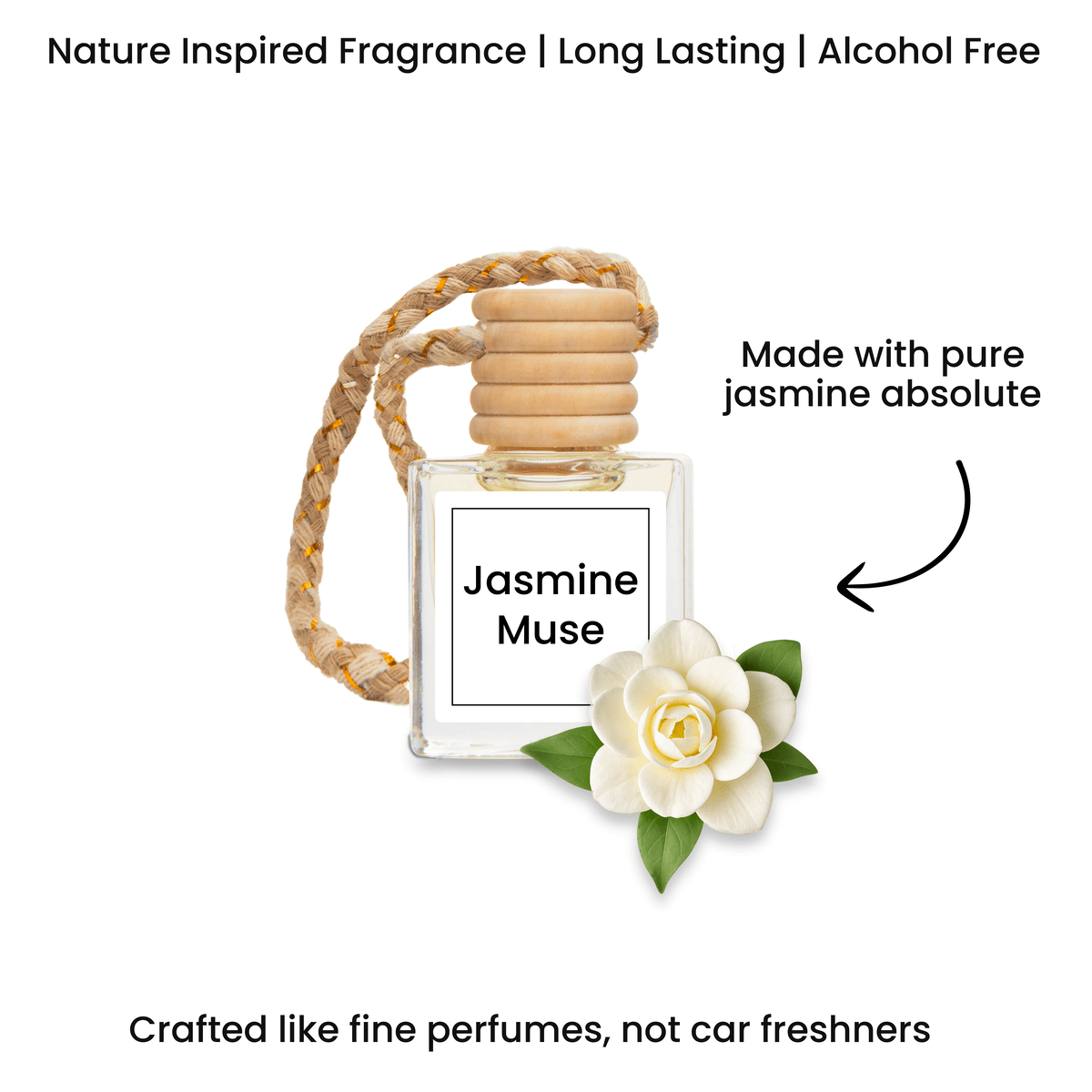 Natural Hanging Perfume for car | Made with Essential Oils - 10ml