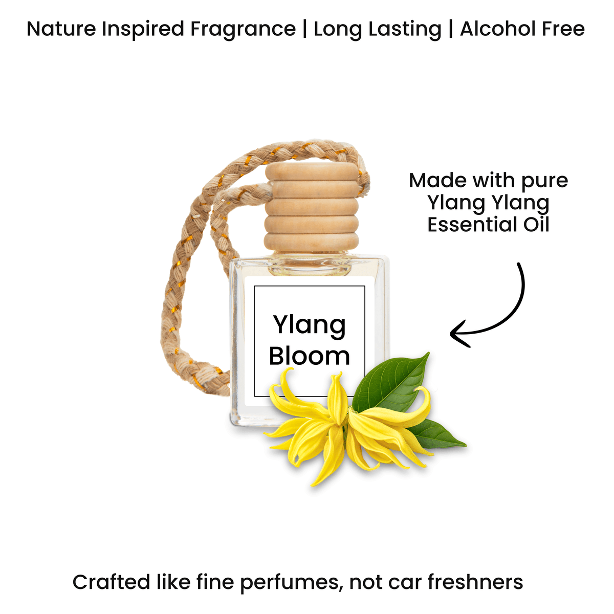 Natural Hanging Perfume for car | Made with Essential Oils - 10ml